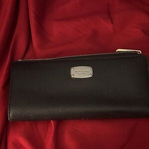 Michael Kors Black Wallet with Silver Detail